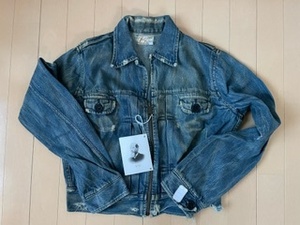 レア　LEVI’S VINTAGE CLOTHING CRUNCH FADE 1937 RIDERS JACKET　DEADSTOCK　アメリカ製　Mサイズ　冊子付き　未使用品　ジージャン