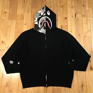 ★NFS限定★ シャーク パーカー Lサイズ shark full zip hoodie a bathing ape BAPE camo エイプ ベイプ アベイシングエイプ nigo 迷彩 i45