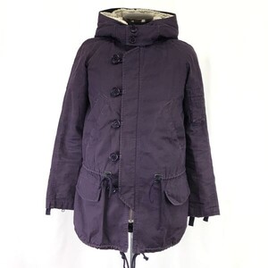 ジルスチュアート/JILL STUART★着脱ボアライナー付き/春秋＆冬モッズコート【レディースM/濃紫/dark purple】Coat/Jacket/Jumper◆pBH618