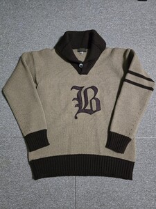 ブッチャープロダクツ BP ロゴニット 44 アットラスト ATLAST&CO ニットセーター BUTCHER PRODUCTS TIMEWORN CLOTHING ライダース