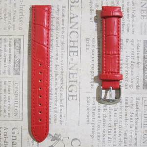 幅１７mm 色：赤 腕時計ベルト 『上級』