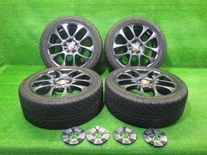 ライオンハート LH-FOUR 夏 225/45R17 ウェッズ 社外 アルミ 17×7J タイヤホイール 4本セット 希少 アルテッツァ マーク2 ヴェロッサなど