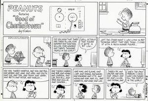 Peanuts Comic Strips Charles Schulz ORIGINAL SUNDAY PHOTOSTAT PRINT 9-5-1971 海外 即決