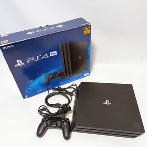 1円〜 動作品 PS4 Playstation4 Pro プレイステーション4 CUH-7100B B01 ジェットブラック