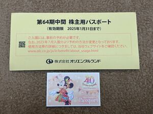 送料無料ディズニー株主優待 有効期限2025年1月31日　１枚