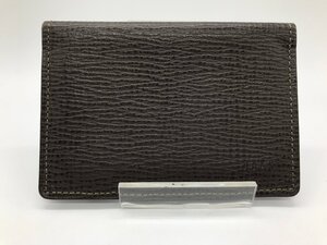 ■【YS-1】 ダックス DAKS パスケース ■ 定期入れ 茶系 内部チェック柄 11cm×7.5cm 【同梱可能商品】K■