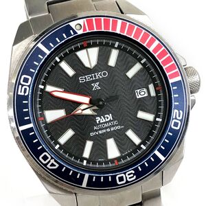 超美品 SEIKO セイコー PROSPEX プロスペックス PADI 腕時計 SRPF09K1 自動巻き 機械式 オートマ ダイバーズ サムライ 箱付き 動作OK