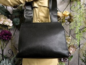 ●超美品●Salvatore Ferragamo フェラガモ●ヴァラ●カーフ レザー 本革●ショルダー バッグ●黒●ゴールド金具●肩掛け●かばん●Js51862