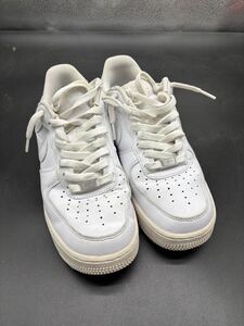 ★1円スタート★ NIKE ナイキ エアフォース1 スニーカー 白 26cm 中古品