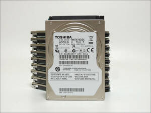 TOSHIBA 2.5インチHDD MK7575GSX 750GB SATA 10個セット #12569