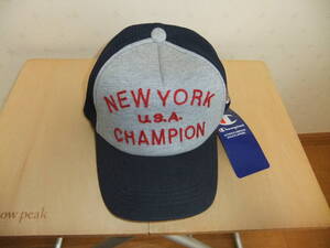 １点物【廃盤/未使用】CHAMPION PARK NYC CAP NC/ネイビーXミックスチャコール 新品タグ付き チャンピオン ゴールドウィン ベースボール