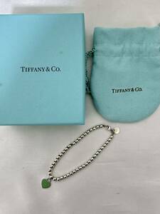 美品！TIFFANY&Co. ティファニー リターントゥ ボールチェーンブレスレット ミニハート SV925 シルバー