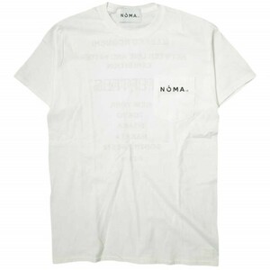 NOMA t.d. x NEPENTHES ノーマティーディー ネペンテス 別注 日本製 イベント限定 プリントポケットTシャツ M ホワイト 半袖 g16274