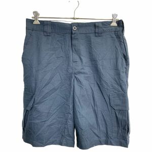 Dickies ワークショートパンツ W34 ディッキーズ カーゴパンツ レギュラーフィット ネイビー 古着卸 アメリカ仕入 2403-414