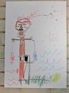 ★送料無料★ジャン＝ミシェル・バスキア Jean-Michel Basquiat★販売証明書付属COA★混合メディアペインティング★希少★模写