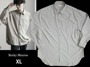 未使用　Rocky Monroe　オーバーサイズ　　レギュラーカラーストレッチ　XL　長袖シャツ　ナノユニバース