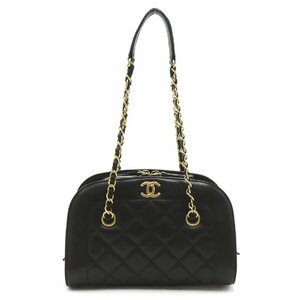 シャネル チェーンショルダー ブランドオフ CHANEL ラムスキン（羊革） ショルダーバッグ ラムスキン 中古 レディース