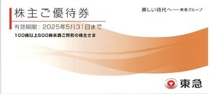 甲南☆東急☆株主ご優待券冊子【100株以上500株未満】☆2025.5.31【管理7361】