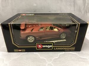 当時物！在庫品・burago・1/18 LAMBORGHINI DIABLO(1990)・未開封品・現品限り！