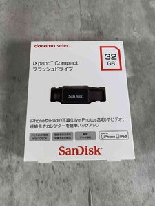 【新品未使用】未開封/SanDisk/docomo select/iXpand Compact フラッシュドライブ 32GB/iPhone iPad【送料無料】