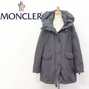 国内正規品◆MONCLER モンクレール CLAYT クレイト ロゴワッペン フード ダウン コート グレー 0