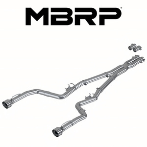 MBRP 2015-2024 ダッジ チャージャー SRT RT Scat-Pack HEMI 6.4L V8 CAT-BACK レース エキゾースト 正規品