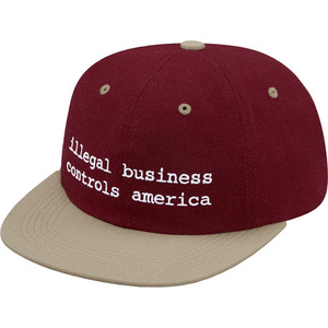 希少★新品本物【BURGUNDY】★2-Tone Illegal Business 6-Panel ツートン イリーガル ビジネス 正規品 レアモデル 限定 Supreme 2016AW