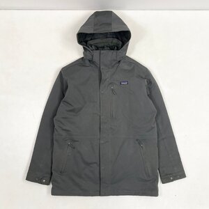 ◆古着 Patagonia パタゴニア フーデッド ジップアップ マウンテンパーカー ダウンライナー アウター アウトドア グレー L メンズ 1.47㎏