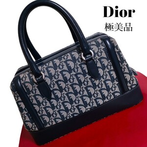 極美品 正規品 Dior トロッター ハンドバッグ キャンバス レザー 高級 レディース バッグ ディオール クリスチャンディオール 美品