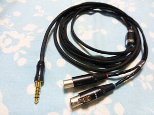 AUDEZE LCD 2 3 4 XC シリーズ Meze Audio Empyrean 用 MOGAMI 2944 200cm 長め 4.4mm5極 miniXLR×2 ZEN DAC ZEN CAN TA-ZH1ES TEAC UD505