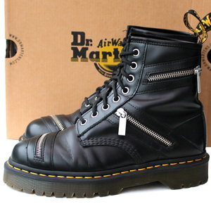 Dr.MARTENS ドクターマーチン★BEX ZIP 8EYE BOOT UK6＝25 1460 ベックス ジップ 8ホールブーツ 厚底 ブラック i-553