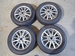 YS14738【送料無料165/65R14】ソリオ デリカD:2 ハスラーなどに BS 中古スタッドレスセット ■14×4.5J 100/4H ET45■1円スタート