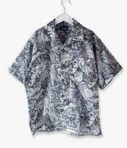 新品未使用 Size 1 定価25,300円 DESCENDANT SQUAMA TEXTILE SS SHIRT 半袖シャツ ディセンダント 201TQDS-SHM04 WHITE 日本製 正規店購入 