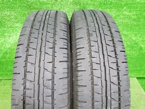 ダンロップ DUNLOP 夏タイヤ 2本セット ENASAVE VAN01 145R12 LT 6PR 2023年 7分山