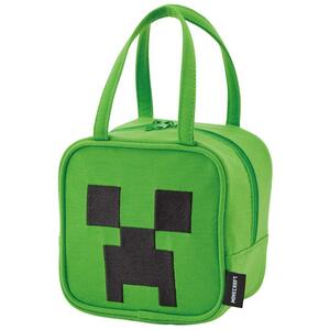 スエット素材ダイカットランチバッグ Minecraft Creeper スケーター