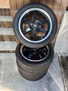 軽用バリ山スタッドレス165/55R15ミシュランX-ICE X3 2019年41週製造　S-HOLDアルミ付き4本セット