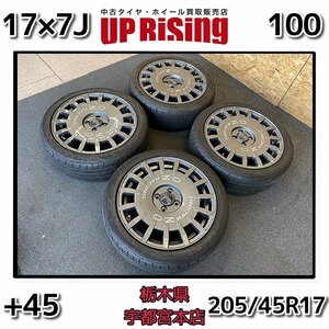 OZ ラリーレーシング♪17×7J 100 4H +45 ハブ68♪ニットータイヤ NT555 G2♪205/45R17 88W♪夏セット4本♪店頭受取歓迎♪R701SS6