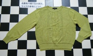 リフレクト Reflect セーター 9 黄緑 れ4126　ワールド 