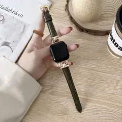 38/40/41mm AppleWatch フェイクレザー ブレスレット バンド