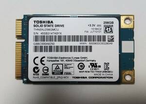 東芝 TOSHIBA mSATA 6.0Gbps SDD 256GB THNSNJ256GMCU 消去済み 中古品 送料無料 