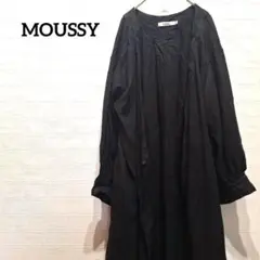 moussy ロングワンピース マキシ ラップワンピース 巻きスカート 風