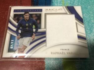 13/49 ラファエルヴァラン PANINIIMMACULATE COLLECTION SOCCER THE STANDARD FRANCE RAPHAEL VARANE メモラビリア フランス代表