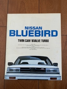 NISSAN BLUE BIRD TWIN CAM 16VALVE TURBO 日産 ブルーバード カタログ 1985年 47ページ 昭和レトロ ★10円スタート★