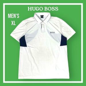 HUGO BOSS ヒューゴボス 半袖ポロシャツ ホワイト XL