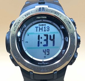 本体のみ CASIO PRO TREK 型番:PRW-3100YC 1JF カシオ プロトレック メンズ デジタル 腕時計 樹脂ベルト ☆良品☆ [771-0613-N4]