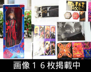 X JAPAN Xジャパン スターライトヨシキ SY-1 ローズ フィギュア タオル LD CD クリアファイル 等 グッツ まとめ 画像16枚掲載中