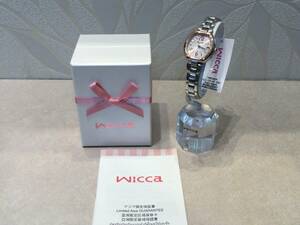 【新品】Wicca ウィッカ レディース 電波ソーラー腕時計 KL0-731-91 SSG シルバー ピンクゴールド☆未使用