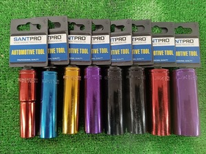 未使用品 SANTPRO 12.7mm 6角 ディープソケット 14mm 15mm 16mm 17mm 19mm 21mm 24mm 8個セット 【1】