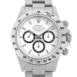 ロレックス デイトナ 16520 ホワイト シングルバックル L番 中古 メンズ 腕時計
