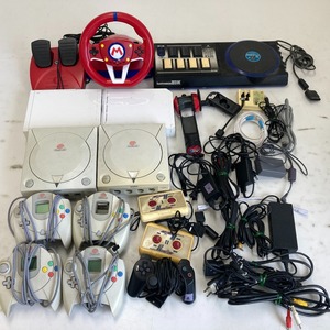 02w09673★1円~ ジャンク ゲーム機 大量まとめ売り Dreamcast Wii ビートマニアⅡDX マリオカートレーシングホイール 本体 他 ジャンク品